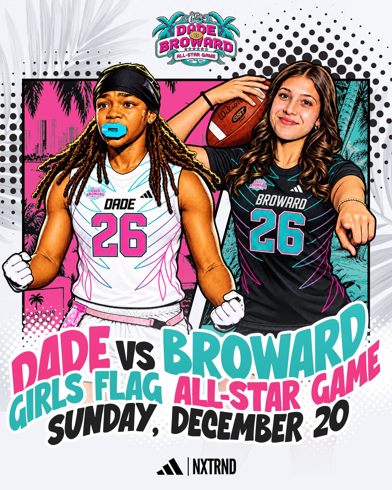 Dade vs. Broward Girls Flag All-Star Game